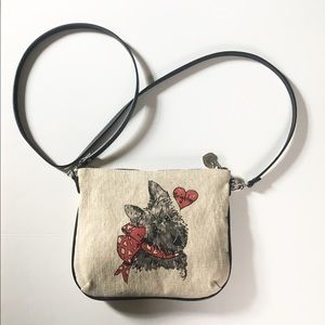 Small BRIGHTON crossbody Handbag Scotty Dog